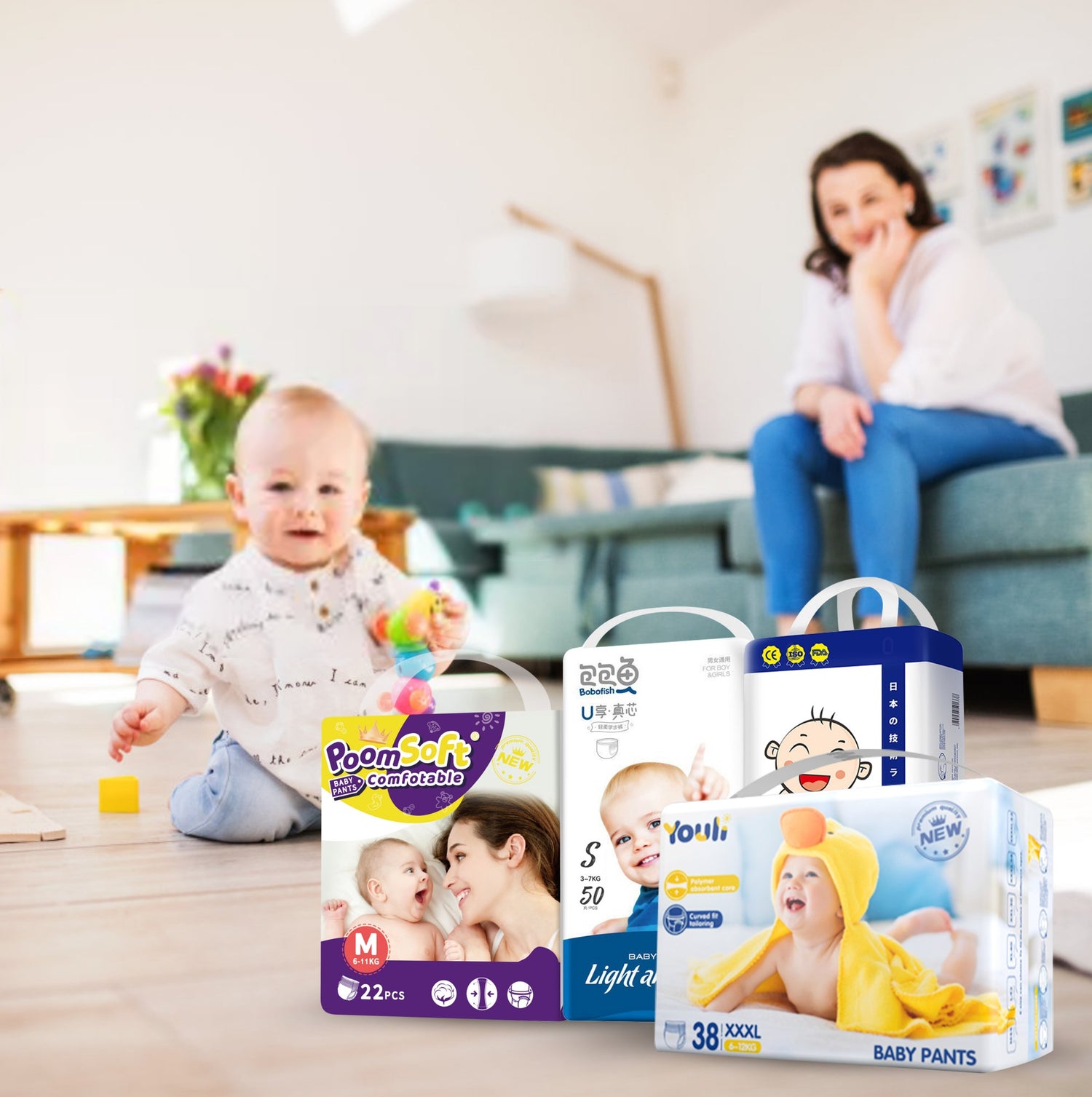 Baby diapers/Great Absorption & Comfort  for Wholesale