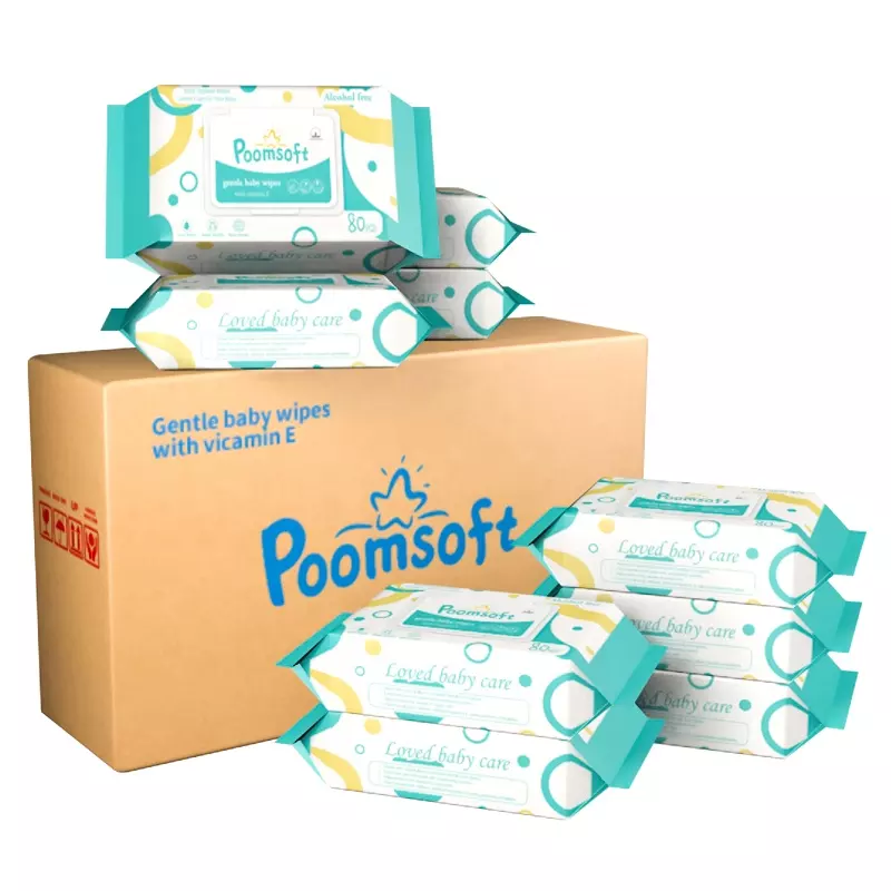 Poomsoft Free fragrance Wet Wipes Alcohol-Free for Wholesale