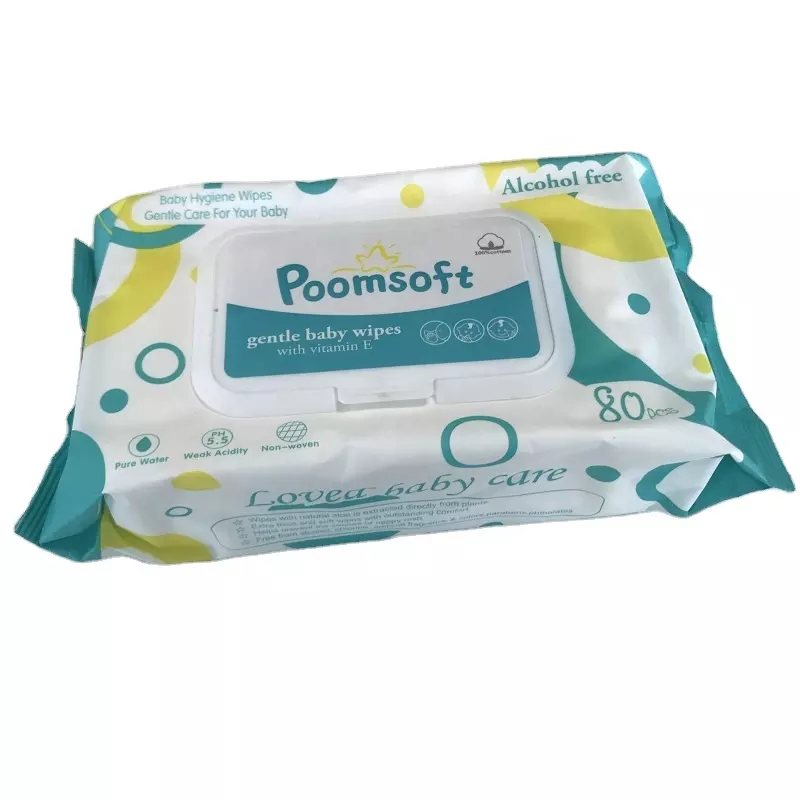 Poomsoft Free fragrance Wet Wipes Alcohol-Free for Wholesale