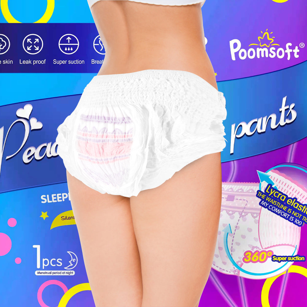 Disposable Sanitary Pant Custom Sleep Lady Napkins Menstrual Underpant