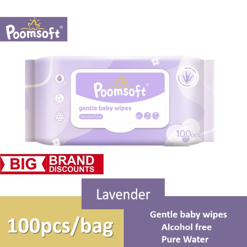 Poomsoft Lavender fragrance Wet Wipes