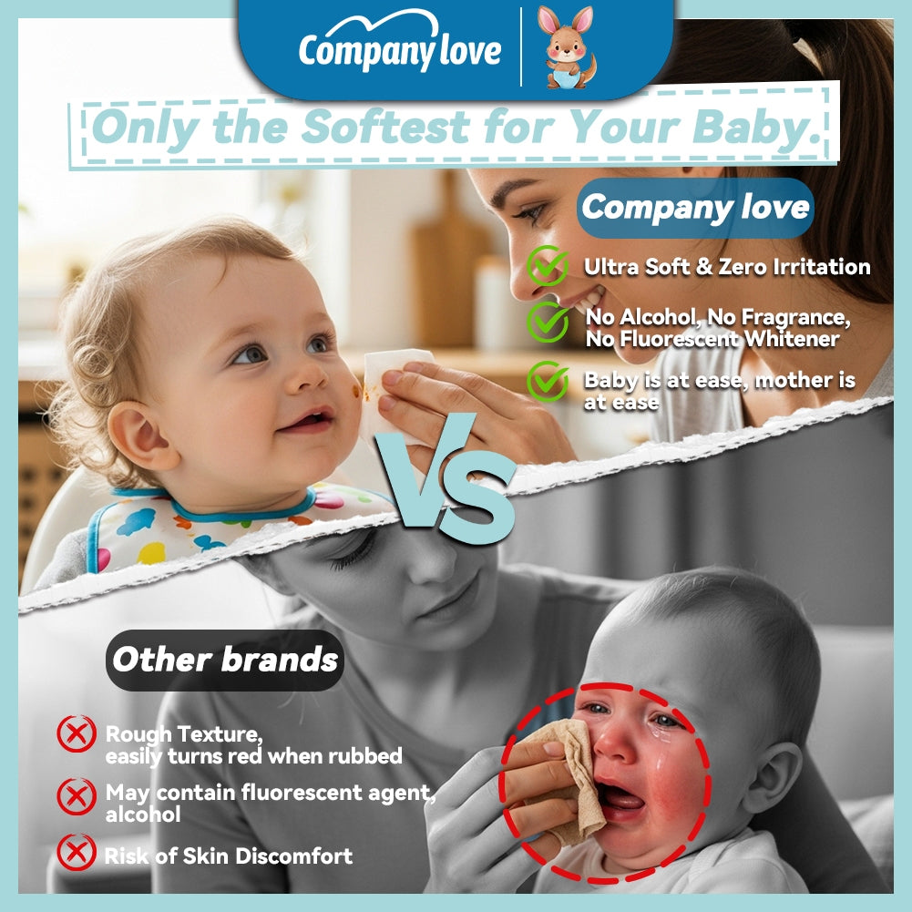 【Harga Termurah】Company Love Ultra Soft Baby Tissue 120Pcs (1Bag)Baby Moisturizing Cream Tissue Paper 120Pcs雲柔巾、柔紙巾、寶寶紙巾